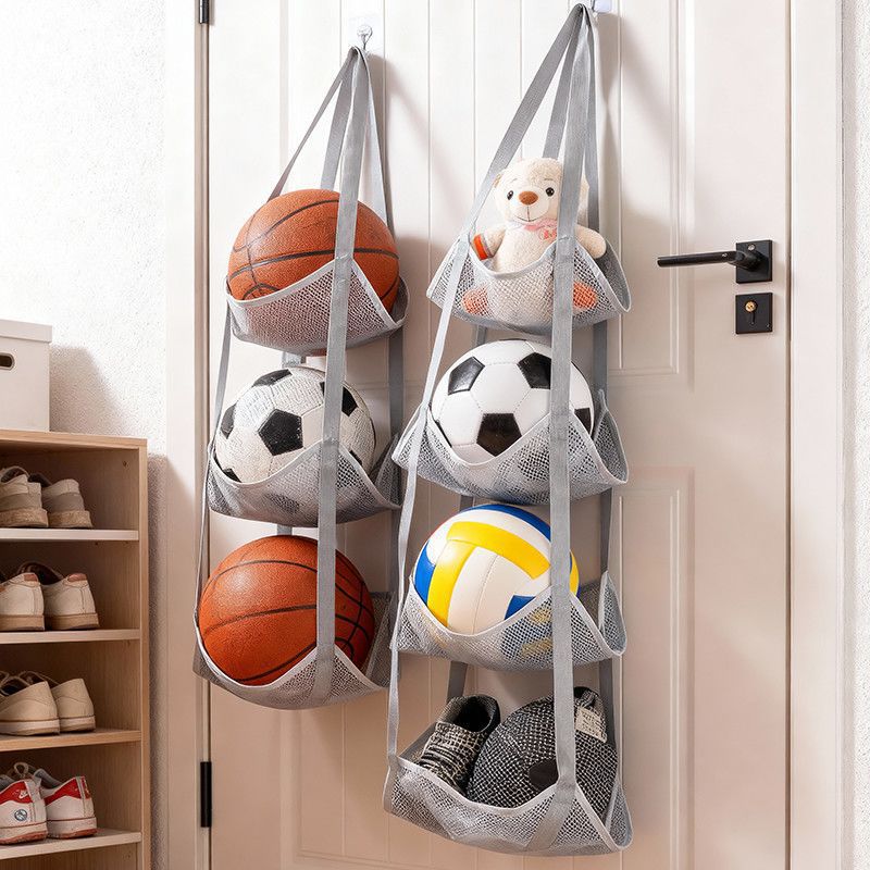 Sports Equipment Basketball - Tas Penyimpanan Bola Gantung Dinding dengan