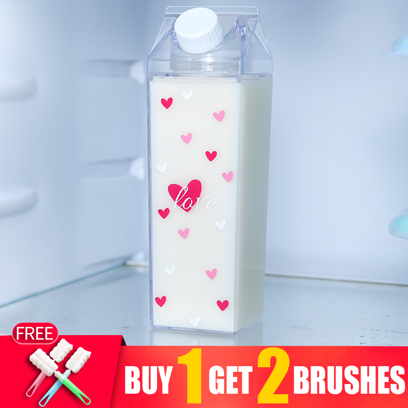 Sports Equipment Kitchener - 1000Ml Transparan Square Plastik Minum Air