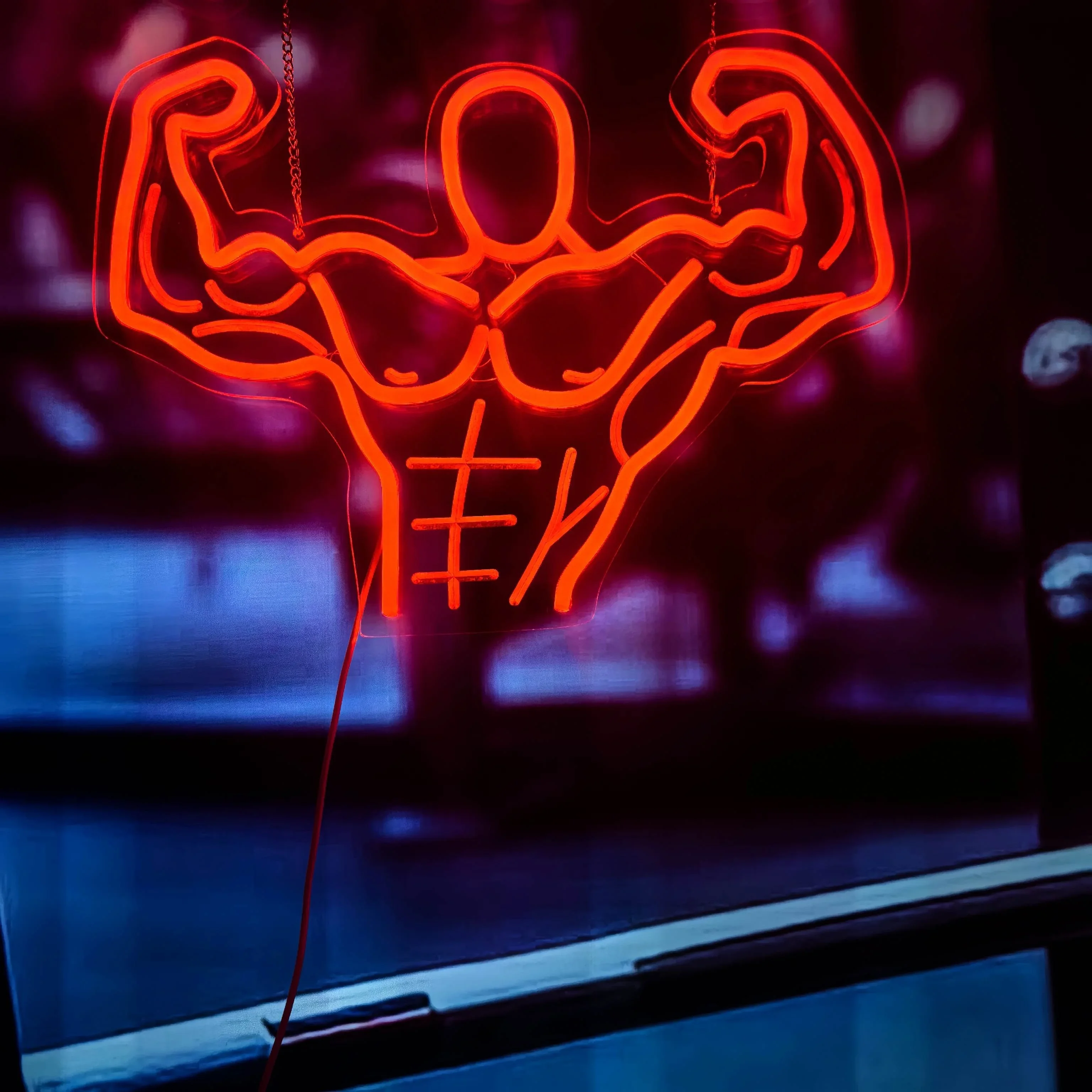 Lampu Neon LED Fitness Warrior - Sports Equipment Store ulasan dan harga